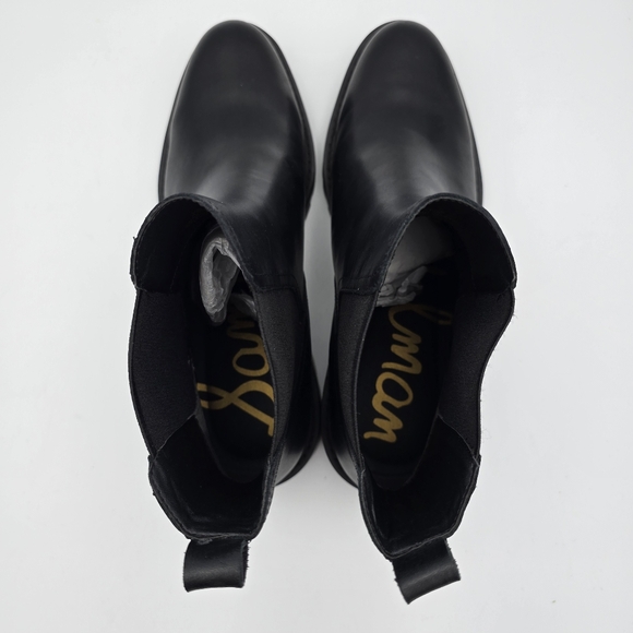 Sam Edelman Jazmine Chelsea Boots, Black Leather, Women's 8.5 - Picture 8 of 14